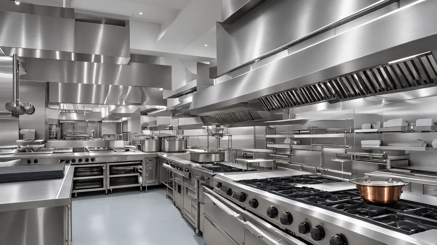 Cucina professionale in acciaio inox